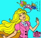 Dibujo Barbie a punto de ser coronada pintado por peke06