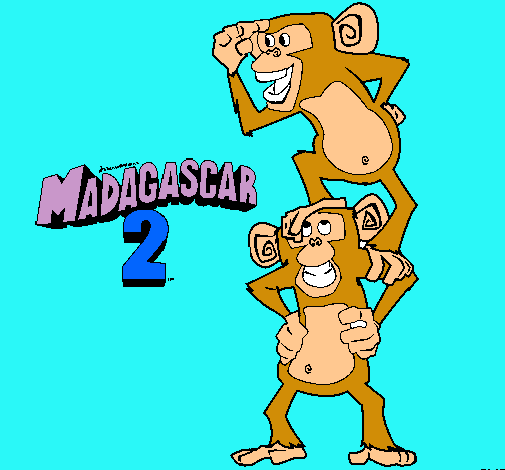 Madagascar 2 Manson y Phil