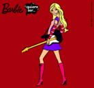 Dibujo Barbie la rockera pintado por lauriis