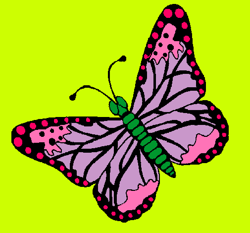 Dibujo Mariposa 4 pintado por alecool