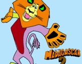 Dibujo Madagascar 2 Alex 2 pintado por Jessik 