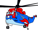 Dibujo Helicóptero al rescate pintado por ibrahim