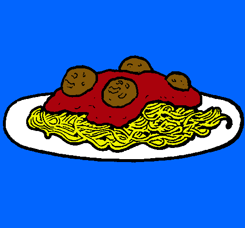 Dibujo Espaguetis con carne pintado por SoyCool