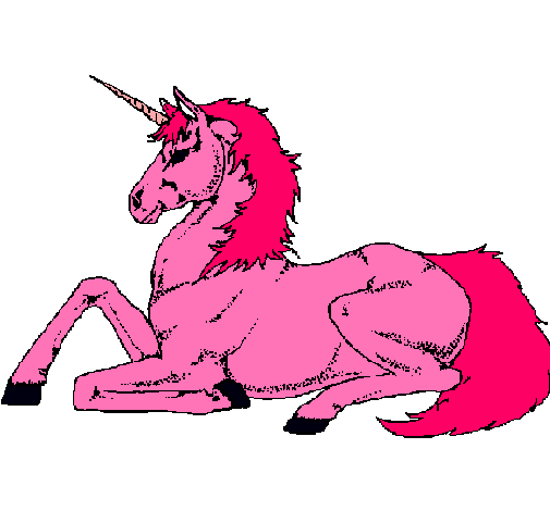 Dibujo Unicornio sentado pintado por 14785