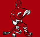 Dibujo Jugador de hockey sobre hielo pintado por ALBANHOCKEY