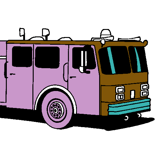 Dibujo Camión de bomberos pintado por joseito5
