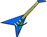 Dibujo Guitarra eléctrica II pintado por cgccvf