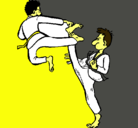 Dibujo Kárate pintado por karate