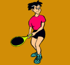 Dibujo Chica tenista pintado por samy1504