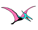 Dibujo Pterodáctilo pintado por dfklsjflsakj