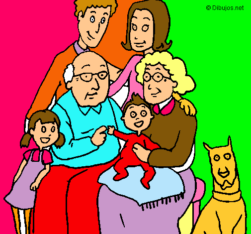 Dibujo Familia pintado por MARIABURGU
