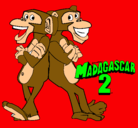 Dibujo Madagascar 2 Manson y Phil 2 pintado por oooo