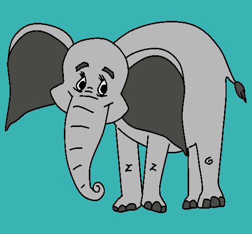 Elefante feliz