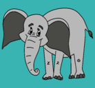 Dibujo Elefante feliz pintado por elefaelmer