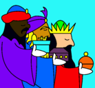 Dibujo Los Reyes Magos 3 pintado por LA221100