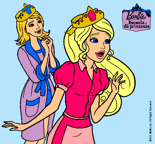 Barbie con una corona de princesa
