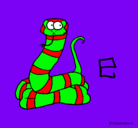 Dibujo Serpiente pintado por ssssssssssss