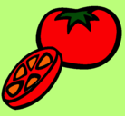 Dibujo Tomate pintado por aquihaytomae