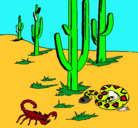 Dibujo Desierto pintado por desierto
