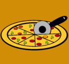 Dibujo Pizza pintado por fwyhft556600