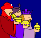 Dibujo Los Reyes Magos 3 pintado por yeses 