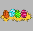 Dibujo Huevos de pascua III pintado por evaristo