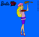 Dibujo Barbie cocinera pintado por ertusa