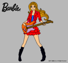 Dibujo Barbie guitarrista pintado por pipilastru