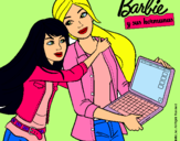 Dibujo El nuevo portátil de Barbie pintado por jennifer2