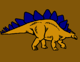 Dibujo Stegosaurus pintado por anthonio