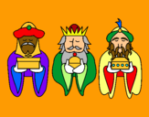 Dibujo Los Reyes Magos 4 pintado por pete