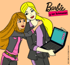Dibujo El nuevo portátil de Barbie pintado por taiz