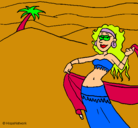 Dibujo Sahara pintado por LABELU2002