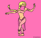 Dibujo Princesa mora bailando pintado por dianagc
