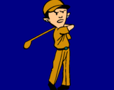 Dibujo Jugador de golf pintado por NACHO363HOT 
