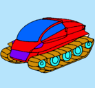 Dibujo Nave tanque pintado por tanke