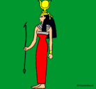 Dibujo Hathor pintado por melina601