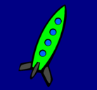 Dibujo Cohete II pintado por poto