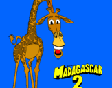 Dibujo Madagascar 2 Melman pintado por julianarub