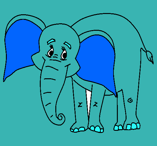 Elefante feliz