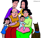 Dibujo Familia pintado por titre