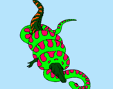 Dibujo Anaconda y caimán pintado por geriital