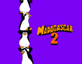 Dibujo Madagascar 2 Pingüinos pintado por lobo3i