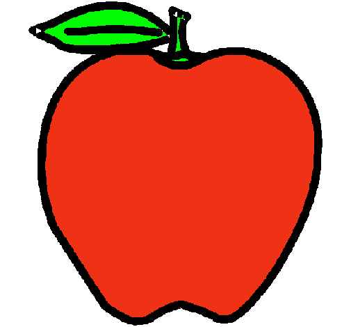Dibujo manzana pintado por iviimagenes