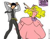 Dibujo Barbie bailando con un amigo pintado por aeru