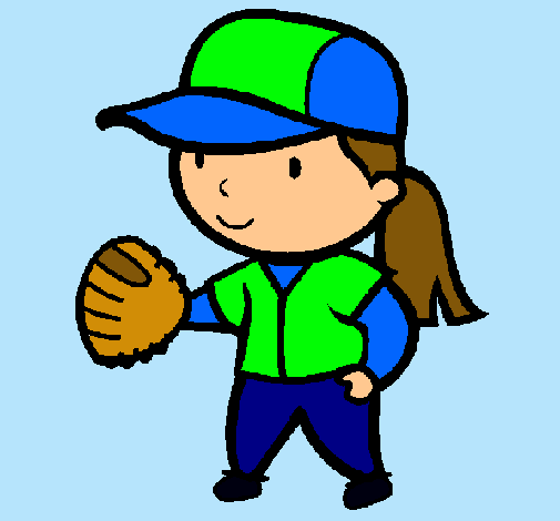 Dibujo Jugadora de béisbol pintado por lizbeth24