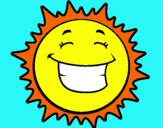 Dibujo Sol sonriendo pintado por macarova