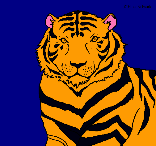 Dibujo Tigre pintado por kiko82