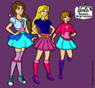 Dibujo Barbie y sus compañeros de equipo pintado por lamasguapa