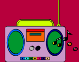 Dibujo Radio cassette 2 pintado por jaimeeee